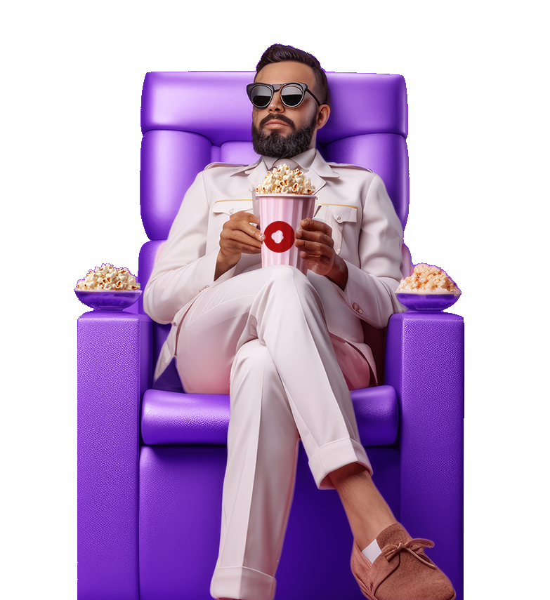 Man Sitting on Chair